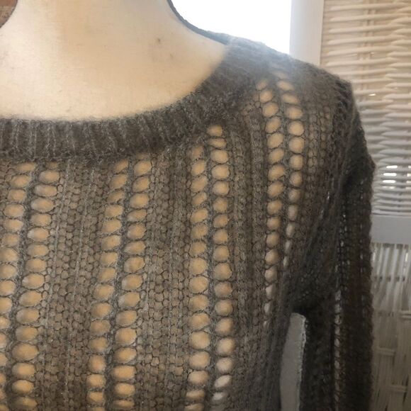 PAM & GELA OPEN KNIT LAYERING TOP - S - Picture 5 of 12